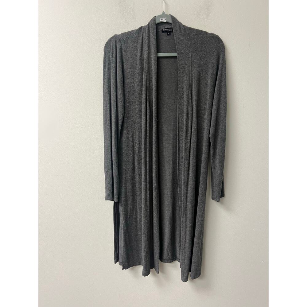 Beyond Yoga Long Open-Front Grey Cardigan Sweater
